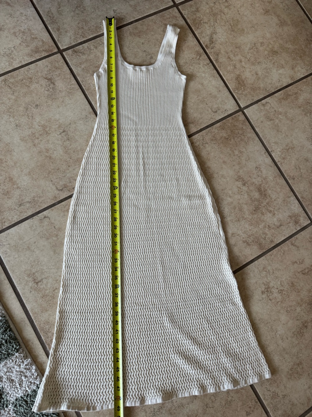 Everlane Cream Crochet Tank Dress - Picture 10 of 10
